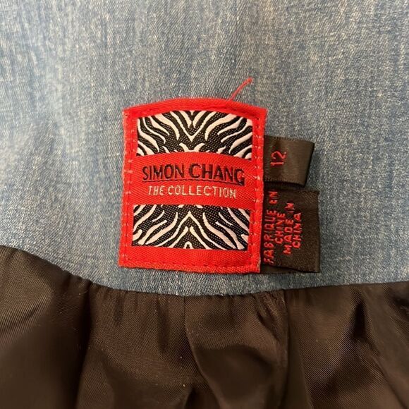 SIMON CHANG NWT ZIPPER DETAILS JACKET SIZE 12 - Picture 7 of 10